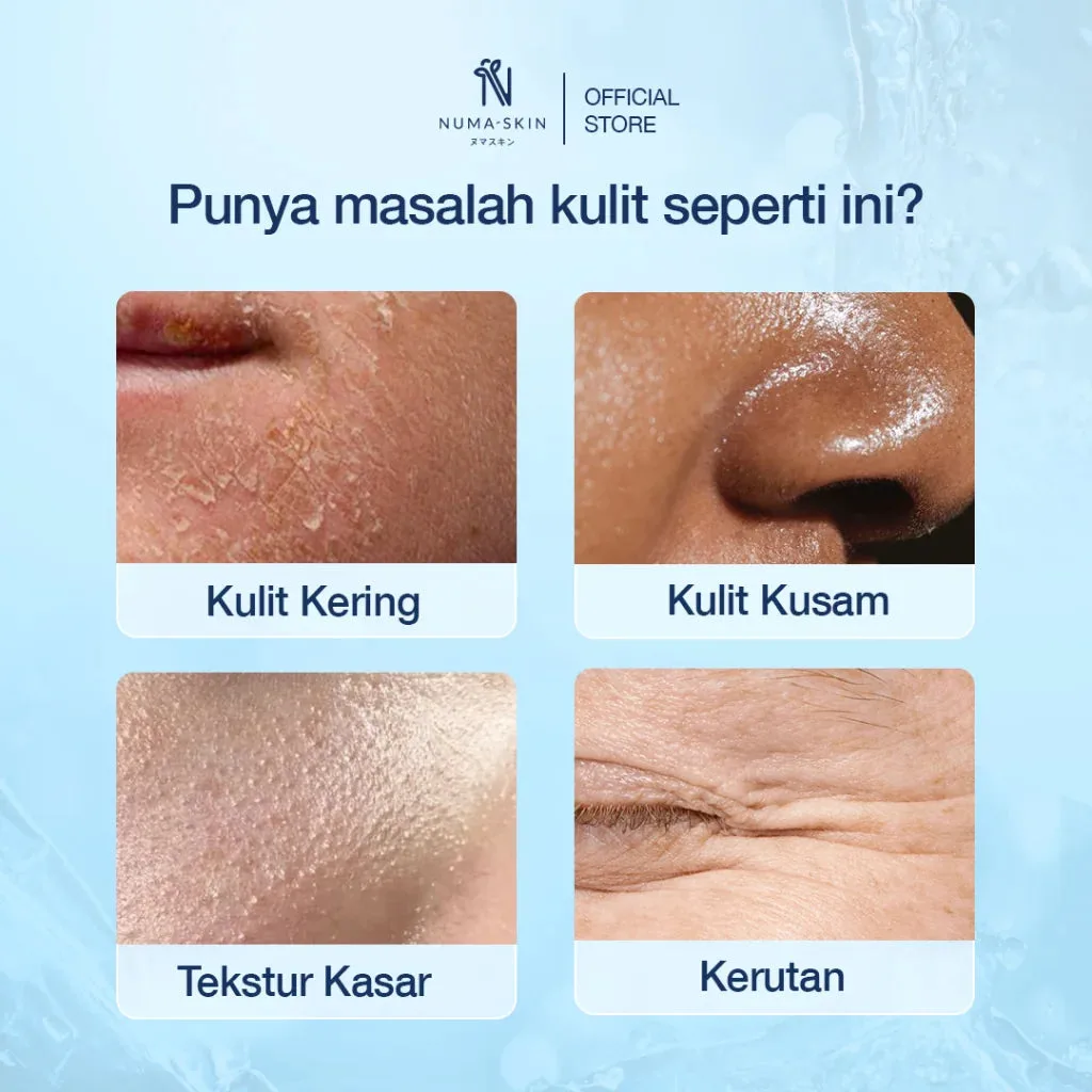 Masalah kulit: kering, kusam, tekstur kasar, dan kerutan