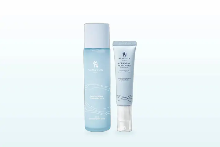 Kemasan resmi Paket Adenosine Moisturizer 30gr dan Deep Sea Water Treatment Lotion 150ml