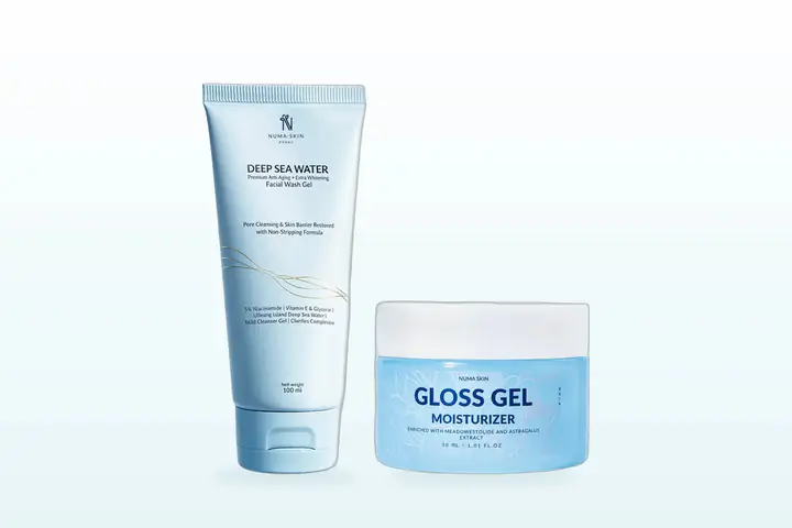 Kemasan resmi Paket Daily Care Gloss Gel Numa Skin