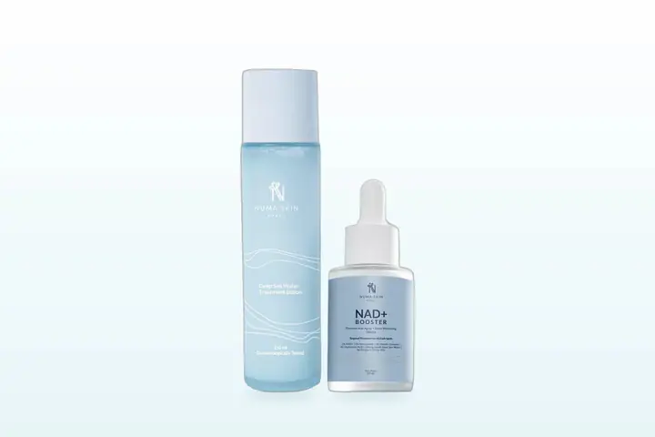 Kemasan resmi Paket Skin Recharge Duo 150ml Numa Skin